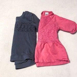 Set of 2 long sleeve tops - 2T